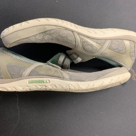 Grey and Mint Green Merrell Slip-ons Womens 8M - Picture 1 of 5